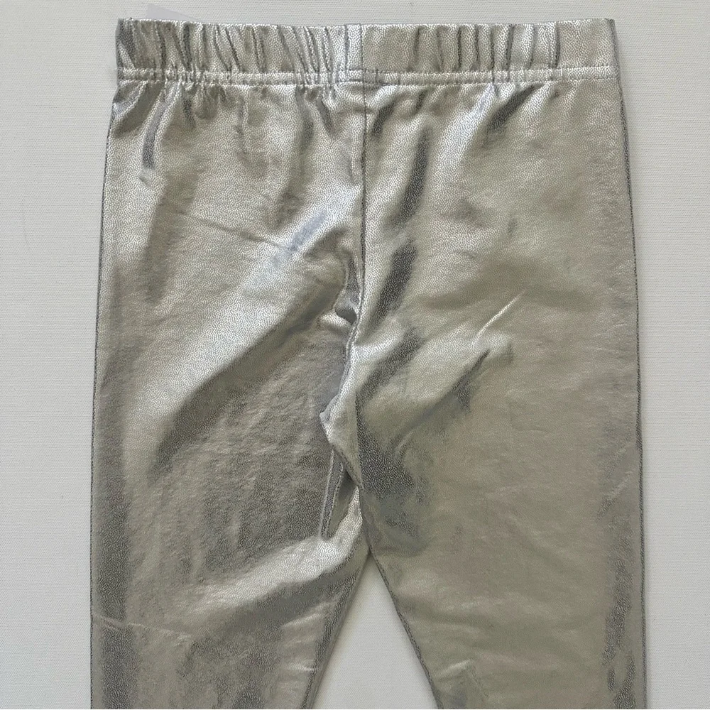 Carter's Metallic Silver Kids Leggings Size 7
